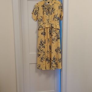 Yellow Floral Dress